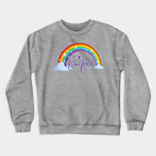 Dance Rainbow with sparkles Pink Dancer Gift Crewneck Sweatshirt